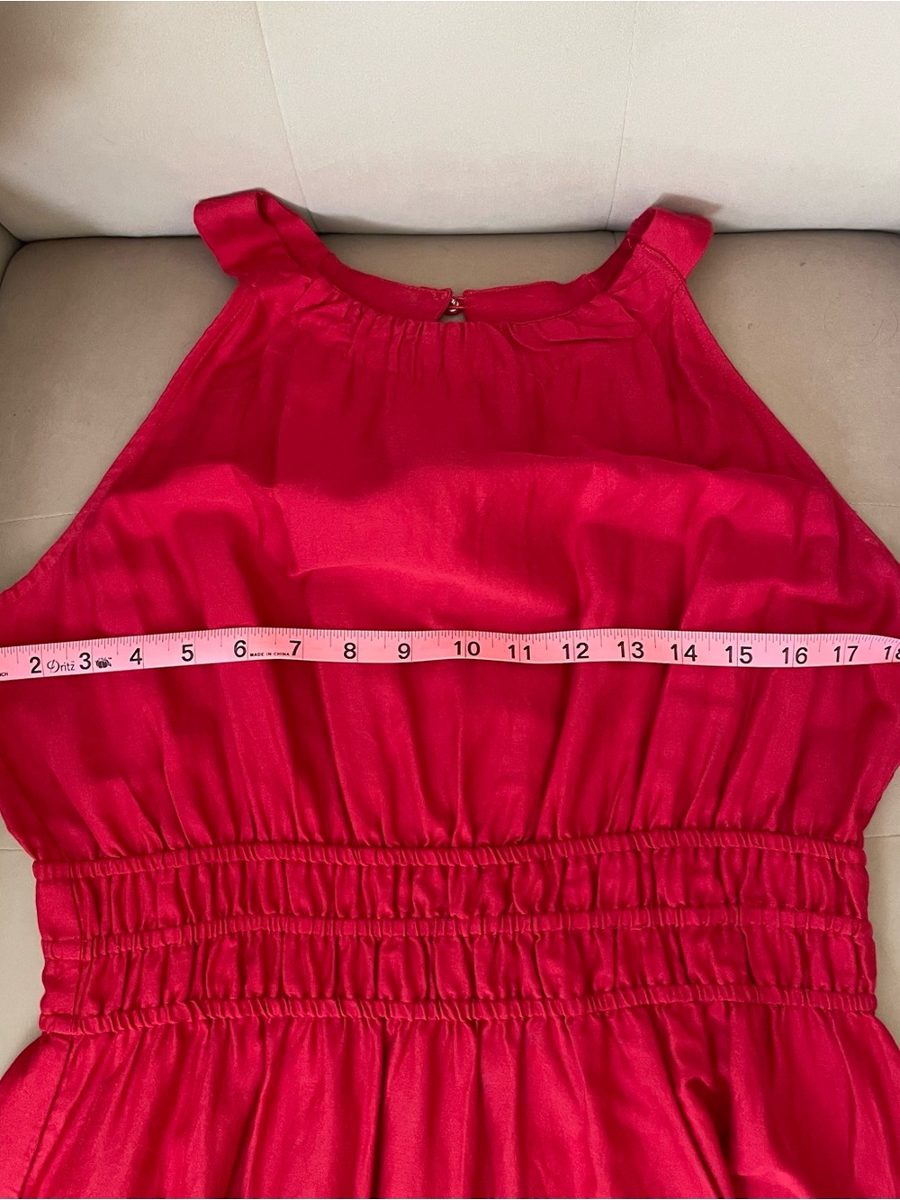 Talbots Women’s Red Halter Midi Dress - Picture 8 of 8